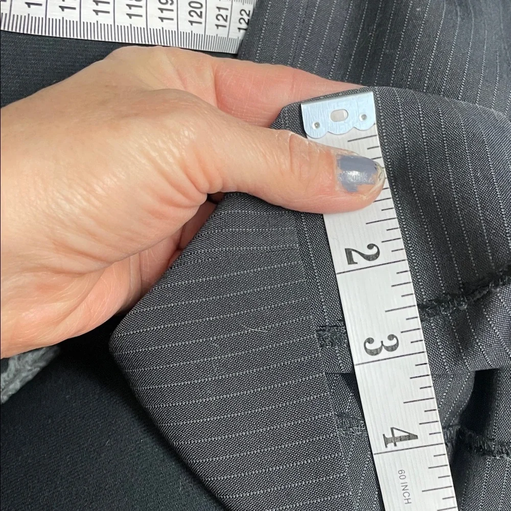 Hugo boss mohair wool Gray Pinstripe Suit Jacket & Trousers - Picture 11 of 12